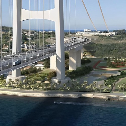 Will the Italian government start construction on the Strait of Messina Bridge before the end of 2026?